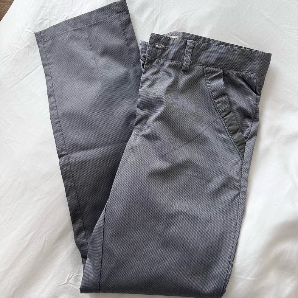 Gray Slack Chino Dress Trouser Pants